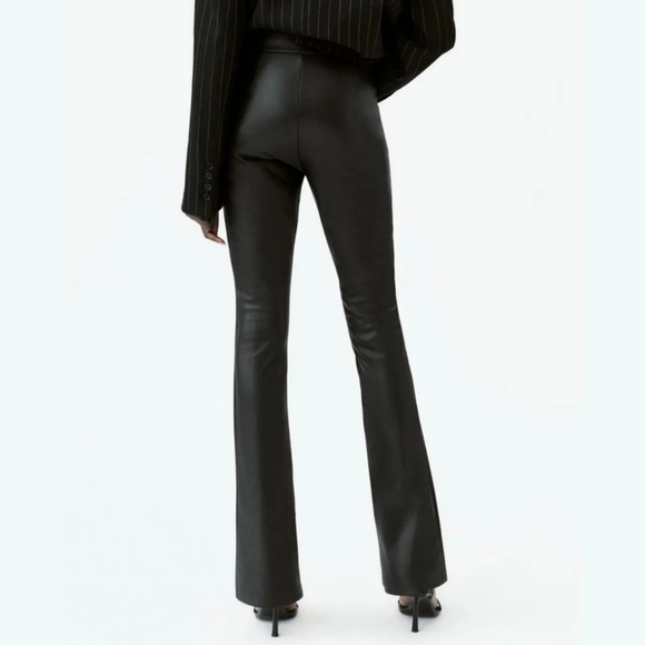 Zara faux leather long leggings - Picture 2 of 8